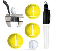Golf Ball Marker, Precision Line Tool, Pen Liner Gear with Smart Style, Utility Aid for Daily Play, Line Mate, Game Aid for Golfers Players Men Adults Enthusiasts Beginners 1,97 x 1,97 pulgadas