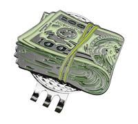 Golf Ball Marker Set - Magnetic Dollar Golf Ball Mark, Unique Hat Clip | Magnetic - Marker Accessory Set Easy Attach Hat Clip Dollar Design Precision Placement Tool for Women Golfers Bag Organ