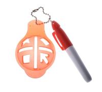 Golf Ball Marker Stencil - Golf Ball Alignment Tool for Precise Putts and Practice with Reusable Abs Drawing Liner | Durable GolfBall Liner Marker with Multi Color Pen for Tournament Training and Gif