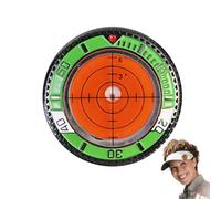 Golf Ball Markers - 1.41 Inch Golf Green Reader | ABS Golfs Putting Alignment Tool | Golfs Cap Clip Slopé Reader Training Aid Putting Practice Accessory Weather Resistant