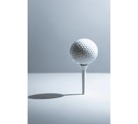 Golf ball on tee notebook / journal