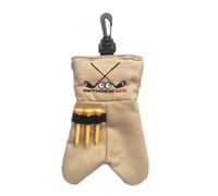 Golf Ball Pouch - Cartoon Waist Container, Golfs Accessories Carrier, Whimsical Design Aesthetic, Secure Carabiner Attachment, Course Carry Item, Perfect for Golf Balls and Keys