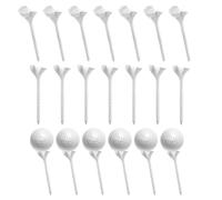 Golf Ball Tees, 20x Professional Long Practice Accessories, Consistent Height Golf Swing Aids for Outdoor Indoor Training, Improve Accuracy Distance and Reduce Friction on tee-Off Shots