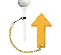 Golf Ball Tees - Durable White Golf Tees with Chain, Curved Design | Professional and Beginner Ģolf Training, Tournament Use, Backyard Practice, Ğolf Accessories for Men Women Players