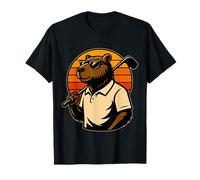 Golf Capybara Sport - Golfer Retro Vintage Sunset Camiseta