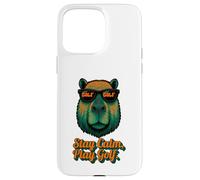 Golf Capybara Sport - Stay Calm Play Golf - Golfer Carcasa para iPhone 15 Pro MAX