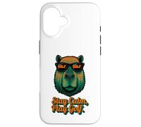 Golf Capybara Sport - Stay Calm Play Golf - Golfer Carcasa para iPhone 16
