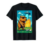 Golf Capybara UFO Sport - Golfer Aliens Funny Camiseta