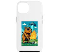 Golf Capybara UFO Sport - Golfer Aliens Funny Carcasa para iPhone 13