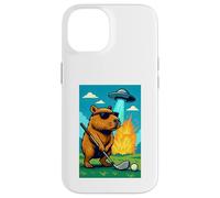 Golf Capybara UFO Sport - Golfer Aliens Funny Carcasa para iPhone 14