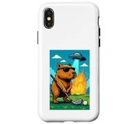 Golf Capybara UFO Sport - Golfer Aliens Funny Carcasa para iPhone X/XS