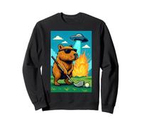Golf Capybara UFO Sport - Golfer Aliens Funny Sudadera