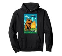 Golf Capybara UFO Sport - Golfer Aliens Funny Sudadera con Capucha