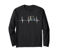 Golf Cart Golf Cart Latido Corazón EKG Pulso Golf Mobile Amantes Manga Larga