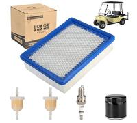 Golf Cart Tune Up Kit for 1992-up Club Car DS 4-Cycle Gas Carts with FE350 FE290 Engine Oil Filter Fuel Filter Air Filter Spark Plug 1013684