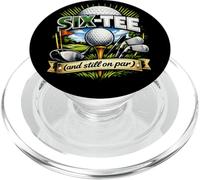 Golf Casual de 60 cumpleaños para golfistas Casuales con Seis Tees y aún a la par PopSockets PopGrip para MagSafe