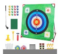 Golf Chipping Game - Golf Chipping Mat Battle Game Set | Educational Training Aid Outdoor Toys | Golfs Practice Hitting Gam With Accessories For Backyard Golfers Yard Kids Fathers Teen Adults Men Part
