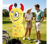 Golf Club Covers Set - Plush Soft Funny Protective Headcover Set, Fairway Wood Club Covers Durable Cushion Case, Golf Gear Protection for Course Driving Practice Training Game Use 10.63 x 95.12 Inches
