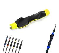 Golf Club Grip - Golf Swing Aid Club Attachment, for Correct Hand Placement, Lightweight Ergonomic Design (Yellow)