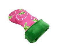 Golf Club Head Cover - Strawberry Driver Sleeve Protector | PU Leather