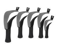 Golf Club Head Covers, 5 paquetes de cuello largo protector, antipolvo
