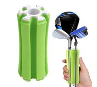 Golf Club Stand-caucho+ABS | Golf Club Storage Rack Portable Easy Access Organizer - olf Cue Fixer Holds 6 Clubs,for Golfer Women Men Bag Cart Green Driving Range Outdoor Travel Warm-
