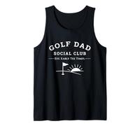 Golf Dad Social Club Día del Padre Gráfico de la Paternidad Camiseta sin Mangas