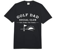 Golf Dad Social Club Día del Padre Gráfico de la Paternidad Comfort Colors Adult Heavyweight T-Shirt