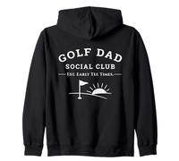 Golf Dad Social Club Día del Padre Gráfico de la Paternidad Sudadera con Capucha