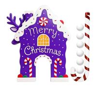 Golf De La Casa De Pan De Jengibre | Set De Juego Estacional con Palitos De Azúcar para Navidad - Juego De Juguetes De Golf para Familiar | para Navideñas Al Aire Libre Y Interior para