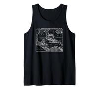 Golf de México Cuba y el Caribe Antigüedades Mapa Camiseta sin Mangas