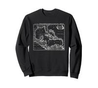 Golf de México Cuba y el Caribe Antigüedades Mapa Sudadera