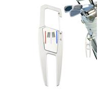 Golf Divot Tool - Tenedor de reparación, duradero con rotulador magnético | Diseño plegable de acero inoxidable, accesorio profesional de reparación verde, equipo de golf portátil