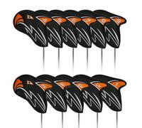 Golf-Eisenhüllen-Set, Golfschlägerhüllen, 11 Stück PU-Schlägerschutzhüllen Schlägerkopfhüllen | Schlägerkopfhüllen Mit Nummernschildern, Golf-Schlägerkopfhülle, Holz-Hybrid-Schlägerkopfhülle Für Dicke