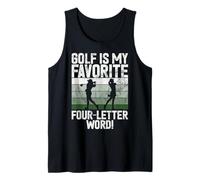 Golf es mi Palabra Favorita de Cuatro Letras! Golf Mom Camiseta sin Mangas