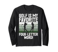 Golf es mi Palabra Favorita de Cuatro Letras! Golf Mom Manga Larga