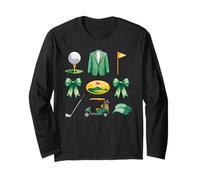 Golf Essentials Icon Art Golf Ball Carro Visera Torneo Golf Manga Larga