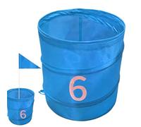 Golf Game Storage Bucket, Foldable Ball Organizer, Portable Chipping Bucket with 11.81 Inches, Lawn Game Tool for Backyard Practice, Beach, Park Activities, Courtyard Sports Equipment Storage