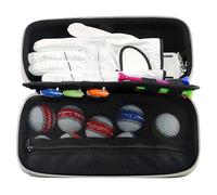 Golf Glove Organizer, Sports Accessory Caddy, Storage Pouch Bag, 9.84x4.49x2.95 inches, Lightweight Design, Multi-Pocket Functionality, Ideal for Divot Tools, Ball Markers, Outdoor Rounds, Tees