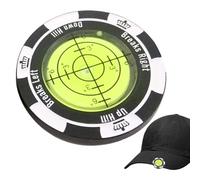 Golf Green Reader - Marcador de aleación de zinc | Herramienta única de gradiente de marcadores de bola, ayuda de entrenamiento de reducción, dispositivo de práctica de curso con manual de