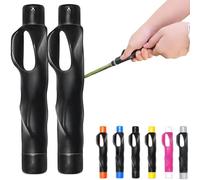 Golf Grip Trainer Left Handed, Golf Training Aid, Grip Kit, Improves Clubface Control,Enhance Strength, Swing Accuracy & Muscle Memory, Help Train Correct Hand Position(black,2pcs)