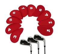 Golf Head Covers - 10 piezas Golf Head Covers Embroidered Club Label | Durable & Stylish Golfs Accessories For Drivers, Woods & Hybrids | High-Foam Protective Sleeves For Irons Travel-Ready Club