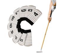 Golf Head Covers, Iron Sleeves Set, Knitted Sock Design, Soft Numbered Tags, Club Protector Kit, Ideal for Outdoor Course Play, Sports Equipment Storage, Travel Organization Use