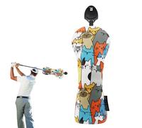 Golf Headcover - PU Fleece, Wood Club Driver Fairway Wood Hybrid Protective Cover | Dirt Water Resistant Club Protector For Golf Clubs Storage and Transportation