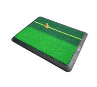 Golf Hitting Mat Indoor, 12 x 16 Inches Golf Swing Training Mat Indoor, Non-Slip Rubber Base Artificial Training Aid Equipment for Green, Range, Living Room, Yard