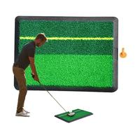 Golf Hitting Mat, no deslizable Rubber Base Artificial, 12 x 16 pulgadas Golf Swing Hittings Practice Mats, Training Aid Equipment for Green, Range, Living Room Yard