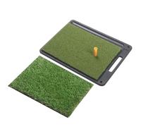 Golf Hitting Mat, Non Slip Artificial Turf, Replaceable Practice Chipping, Training Aid, Swing Pad, Backyard Driving Range Use for Beginners Men Dad Golf Training