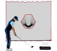 Golf Hitting Net for Backyard, Barrier Netting, Polyester Heavy Duty Training Aid, Practice Ball Stopper for Golfers, Driving, Swing Practice, Portable Setup, 10x10ft