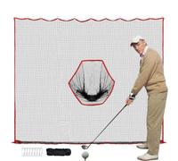 Golf Hitting Nets for Backyard - 10x10ft Barrier Golf Net | Heavy Duty Netting Training Aid, Practice Ball Barrier for Golfers Backyard Driving Chipping Swing