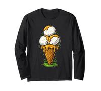 Golf Ice Cream Cone Fun Summer Manga Larga